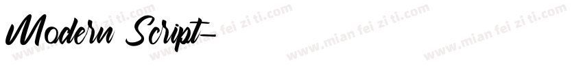 Modern Script字体转换